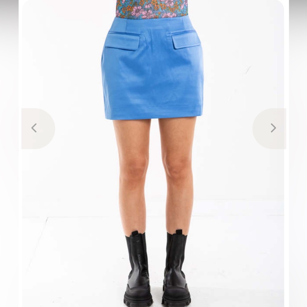 BAUM UND PFERDGARTEN Shirly Mini Skirt in Blue